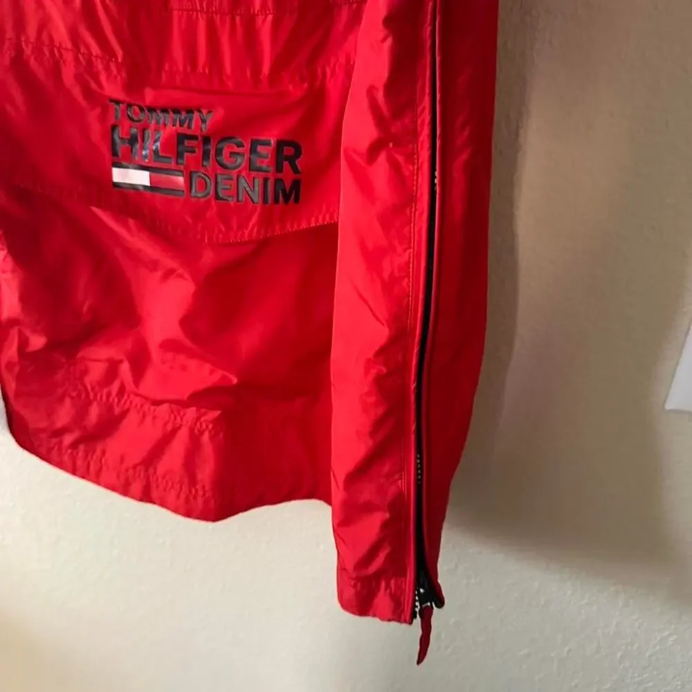 Tommy hilfiger unisex red windbreaker